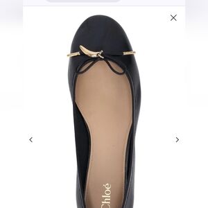 NEW IN BOX Chloe Black Iris Ballerina Flats
